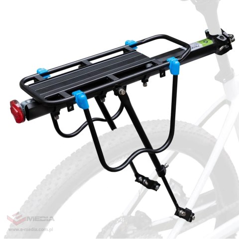 Bagażnik rowerowy Rockbros Shelves HJ10010 z szybkim montażem i odblaskiem - czarny