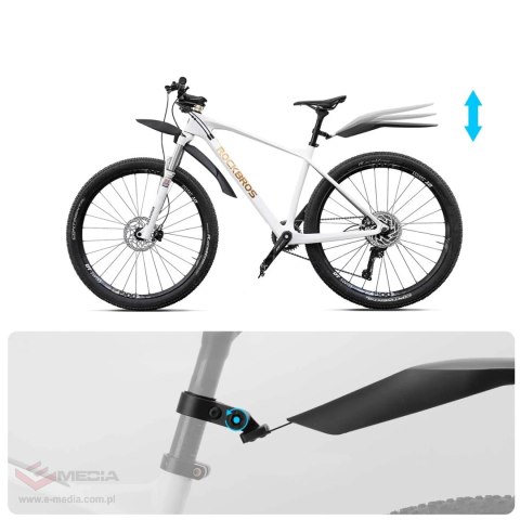 Błotniki rowerowe Rockbros FK-880 przedni i tylny do rowerów 24" - czarne