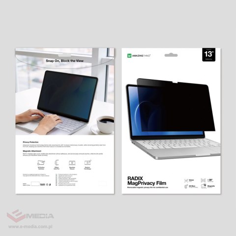Folia prywatyzująca AMAZINGTHING Radix MagPrivacy Film na MacBook Neo 13"