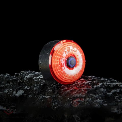 Torba rowerowa Rockbros AS-078-1 podsiodłowa z inteligentną lampką tylną 0,8 l - czarna