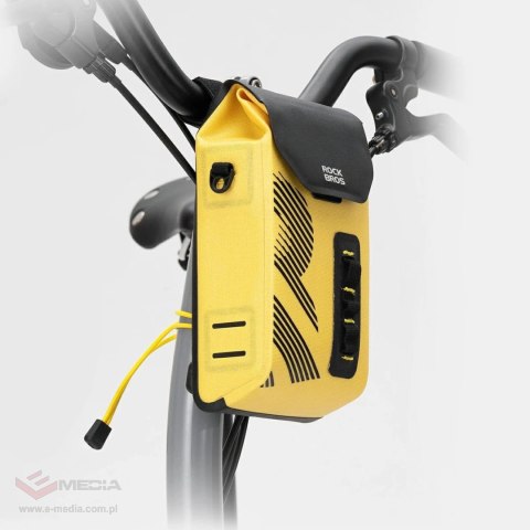 Torba rowerowa Rockbros AS-160 na kierownicę wodoodporna 1,3 l - żółta