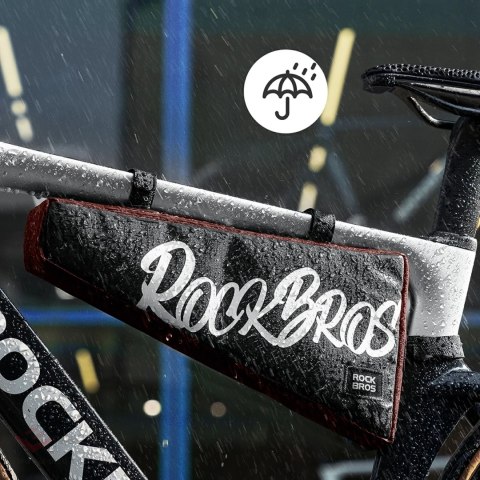 Torba rowerowa Rockbros G008 Flash Journey na ramę trójkątna XL 1,9 l - czarno-czerwona