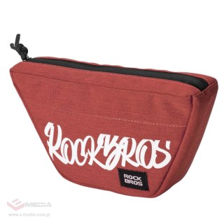Torba rowerowa Rockbros G011 Flash Journey na kierownicę trapezoidalna 0,7 l - czerwona