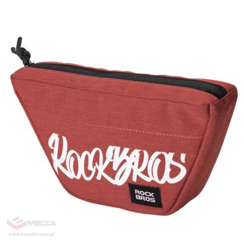 Torba rowerowa Rockbros G011 Flash Journey na kierownicę trapezoidalna 0,7 l - czerwona