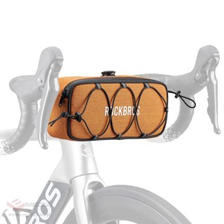 Torba rowerowa Rockbros TL001 ROAD TO SKY 1,9 l na kierownicę wodoodporna - pomarańczowa