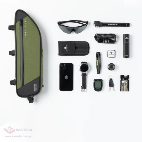 Torba rowerowa Rockbros TL003 ROAD TO SKY 2 l pod ramę wodoodporna - zielona