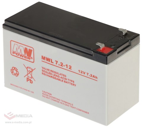 AKUMULATOR 12V/7.2AH-MWL/T1