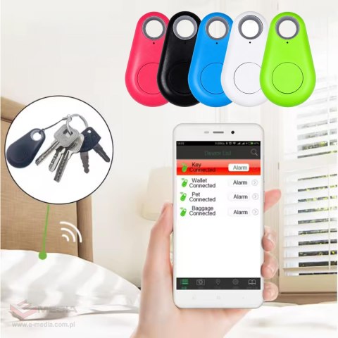 Lokalizator Kluczy Bluetooth Gps Key Finder Brelok Lokalizacja Zestaw 5 szt