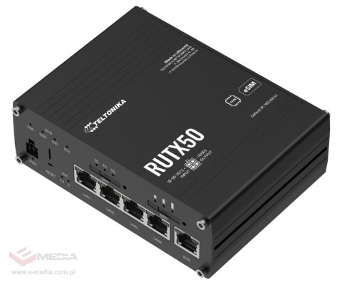 PUNKT DOSTĘPOWY 5G +ROUTER RUTX50 Dual SIM Wi-Fi 5, 2.4 GHz, 5 GHz, 867 Mb/s Teltonika