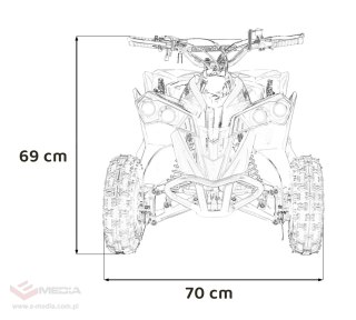Pojazd Quad Spalinowy RENEGADE 49CC Czerwony