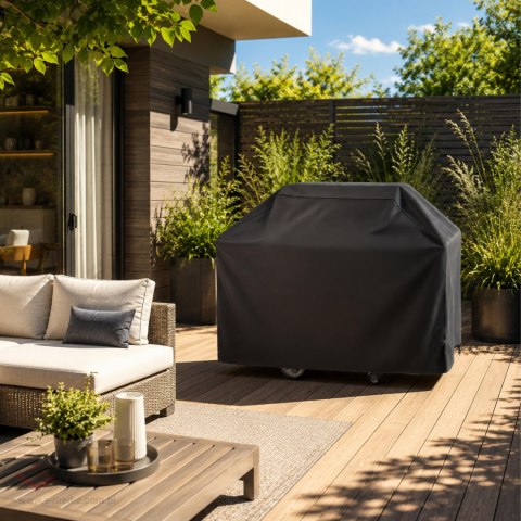 Pokrowiec Plandeka na Grila Wodoodporny Duży Osłona na Grill 145x117x61cm