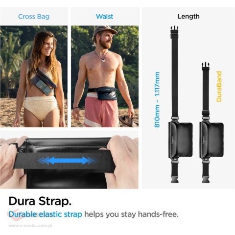 Torba Spigen Aqua Shield A620 wodoodporna biodrowa IPX8 - czarna
