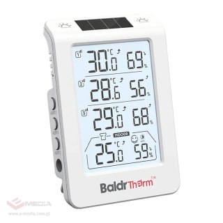 Termohigrometr BALDRTHERM B0598 3-kanałowy z automatycznym podświetlaniem