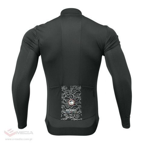 Bluza rowerowa Rockbros TLWT001 ROAD TO SKY wiatroszczelna ocieplana M - czarna