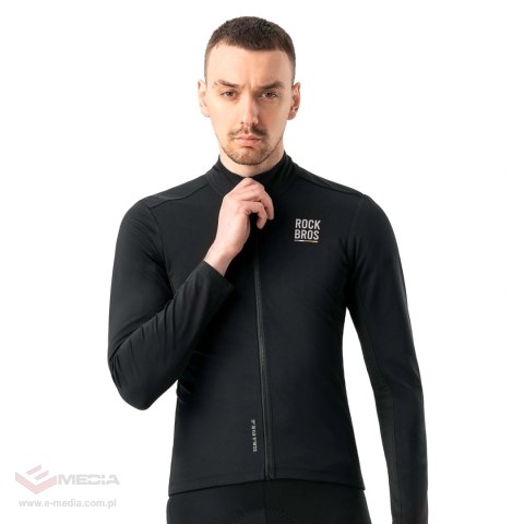 Bluza rowerowa Rockbros TLWT001 ROAD TO SKY wiatroszczelna ocieplana M - czarna