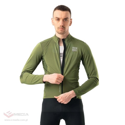 Bluza rowerowa Rockbros TLWT001 ROAD TO SKY wiatroszczelna ocieplana M - zielona