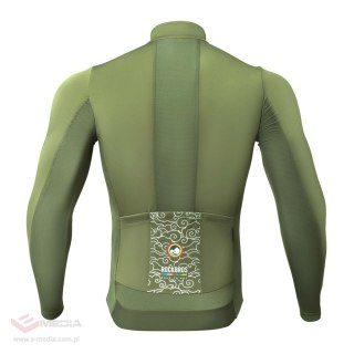 Bluza rowerowa Rockbrs TLWT001 ROAD TO SKY wiatroszczelna, ocieplana, S - zielona