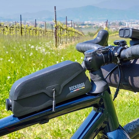 Torba na ramę 0,9L Rockbros AS-134 ROAD TO SKY wodoodporna - czarna