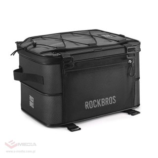 Torba rowerowa Rockbros A30 ROAD TO SKY składana na bagażnik 15-30 l - czarna