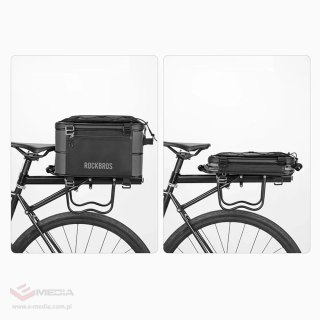 Torba rowerowa Rockbros A30 ROAD TO SKY składana na bagażnik 15-30 l - czarna