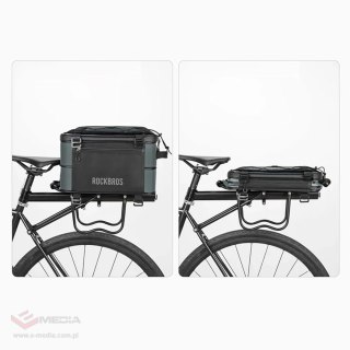 Torba rowerowa Rockbros A30 ROAD TO SKY składana na bagażnik 15-30 l - szara