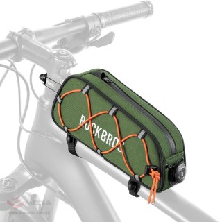 Torba rowerowa Rockbros TL004 ROAD TO SKY 0,7 l na ramę wodoodporna - zielona