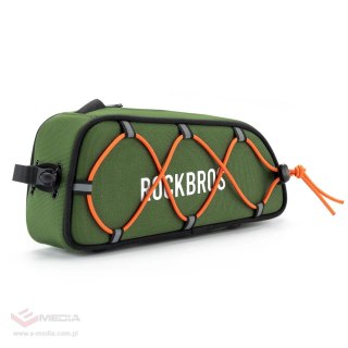 Torba rowerowa Rockbros TL004 ROAD TO SKY 0,7 l na ramę wodoodporna - zielona
