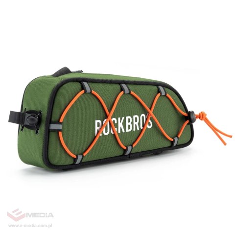 Torba rowerowa Rockbros TL004 ROAD TO SKY 0,7 l na ramę wodoodporna - zielona