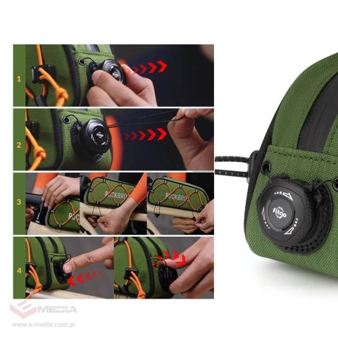 Torba rowerowa Rockbros TL004 ROAD TO SKY 0,7 l na ramę wodoodporna - zielona