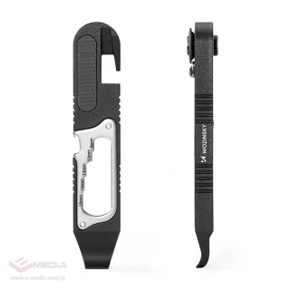 Zestaw kluczy Wozinsky WZK-L2 14w1 narzędzia rowerowe multitool imbusy łyżki do opon - czarny