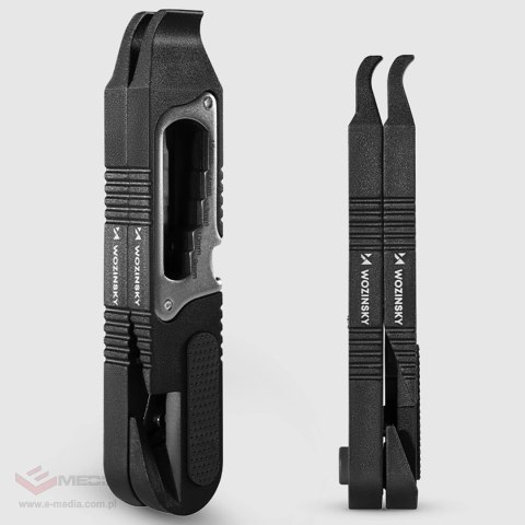 Zestaw kluczy Wozinsky WZK-L2 14w1 narzędzia rowerowe multitool imbusy łyżki do opon - czarny