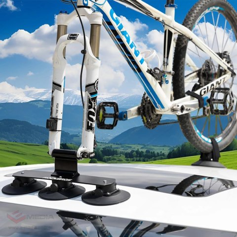 Bagażnik dachowy Rockbros XP1001 na przyssawkach na 1 rower - czarny