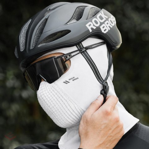 Kominiarka rowerowa Rockbros LF25699 polarowa - biała