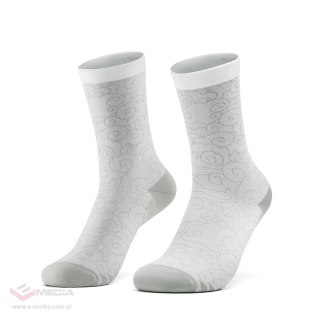 Skarpetki kolarskie Rockbros 490025001 ROAD TO SKY 39-42 cm - białe