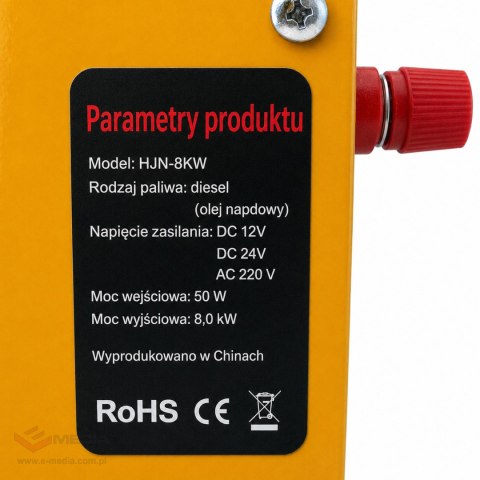 30 x Nagrzewnica Spalinowa Dmuchawa Olejowa Ogrzewanie WEBASTO 8Kw 12/24V bluetooth