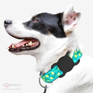 Etui Wozinsky WEA-01 na Apple AirTag silikonowe na obrożę psa lub kota - czarne