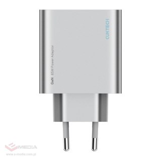Ładowarka sieciowa Cuktech 65W GaN 2xUSB-C 1xUSB-A - szara