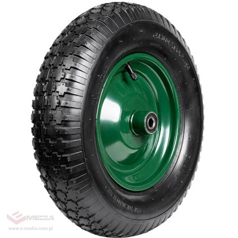 120x Koło do Taczki Taczek 2PR 4.80/4.00-8 z Dętką i Ośką Kompletne Gumowe Mocne