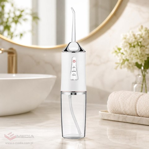 1600 x Irygator do Zębów Bezprzewodowy Dentystyczny Mocny 4 Dysze 3 Tryby 230 ml