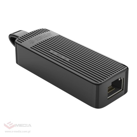 Adapter sieciowy Orico UTK-U3 USB-A 3.0 do RJ45 Gigabit Ethernet 1 Gbps - czarny