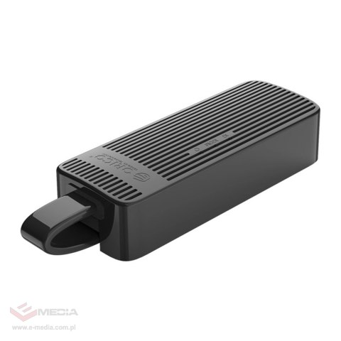 Adapter sieciowy Orico UTK-U3 USB-A 3.0 do RJ45 Gigabit Ethernet 1 Gbps - czarny