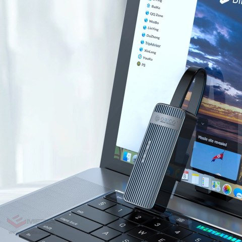 Adapter sieciowy Orico UTK-U3 USB-A 3.0 do RJ45 Gigabit Ethernet 1 Gbps - czarny