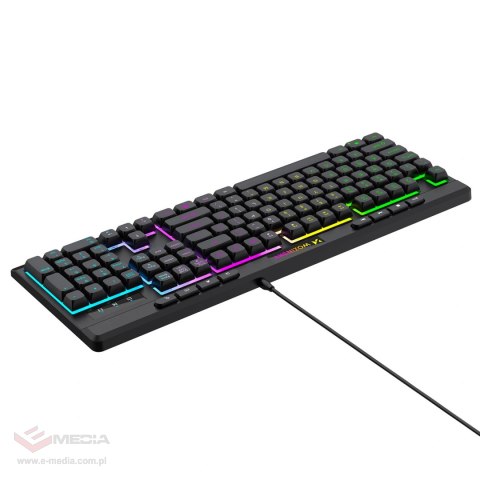 Klawiatura przewodowa Wozinsky WKG-1044 gamingowa membranowa z podświetleniem RGB - czarna