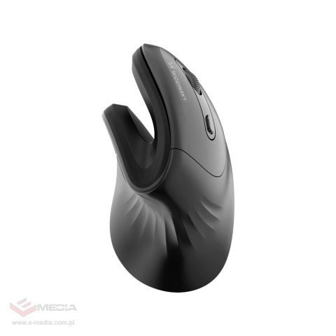 Mysz bezprzewodowa Wozinsky WWM-1076 pionowa ergonomiczna 3600 DPI - czarna
