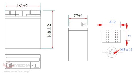 AKUMULATOR 12.8V/24AH/LIFEPO4-MWLJ MW Power