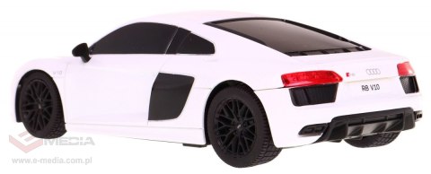Audi R8 biały RASTAR model 1:24 Zdalnie sterowane auto + Pilot 2,4 GHz