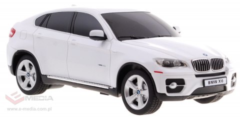 BMW X6 białe RASTAR model 1:24 Zdalnie sterowane Auto SUV + pilot