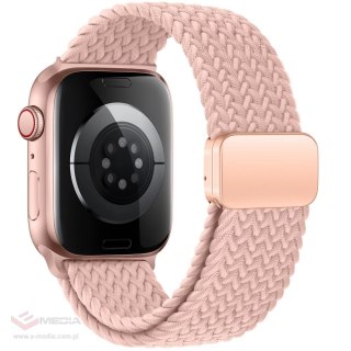 Pasek Tech-Protect Nylonmag do Apple Watch 42 / 44 / 45 / 49 mm - różowy