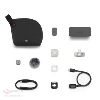 System mikrofonów bezprzewodowych DJI Mic Mini 2S,1TX,1RX i etui ładujące