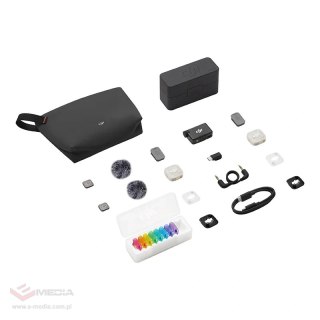 System mikrofonów bezprzewodowych DJI Mic Mini 2S 2TX, 1RX i etui ładujące